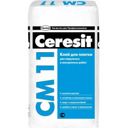 Плиточный клей Ceresit СМ 11 для керамогранита 25кг